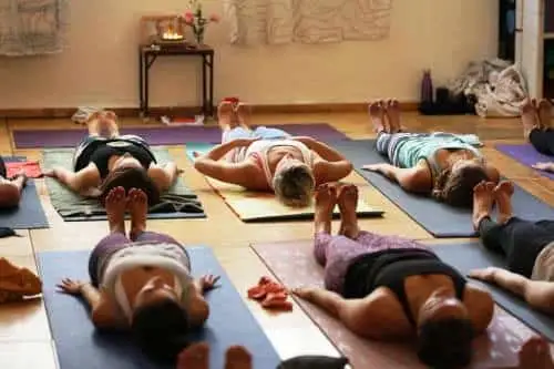 Students during 200 hour multi style yoga teacher training in Rishikesh