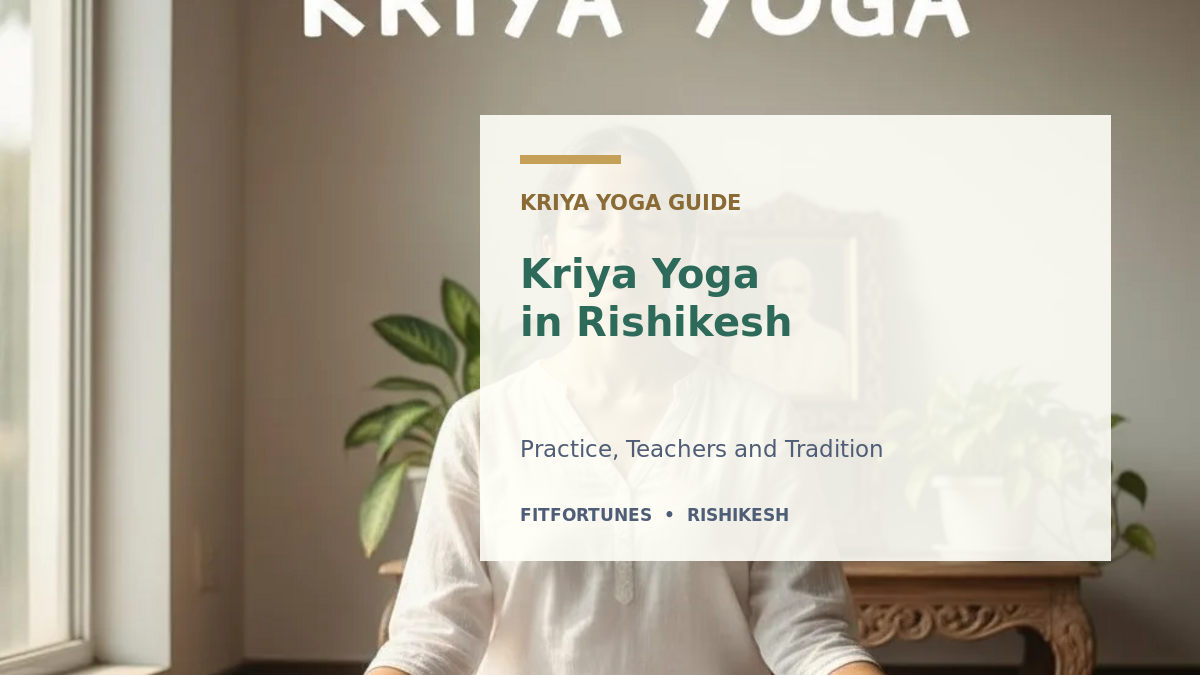 Kriya Yoga Rishikesh: A Simple Path to Deep Inner Peace