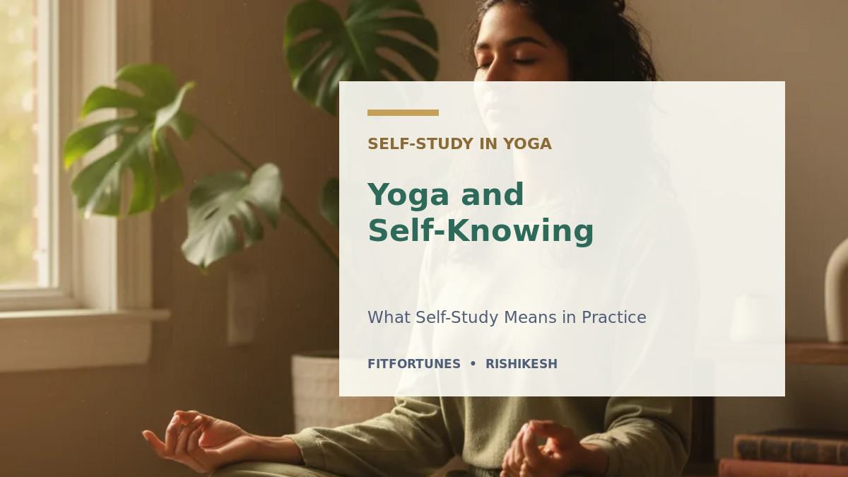 Yoga and Self-Knowing: What Self-Study Means in Practice