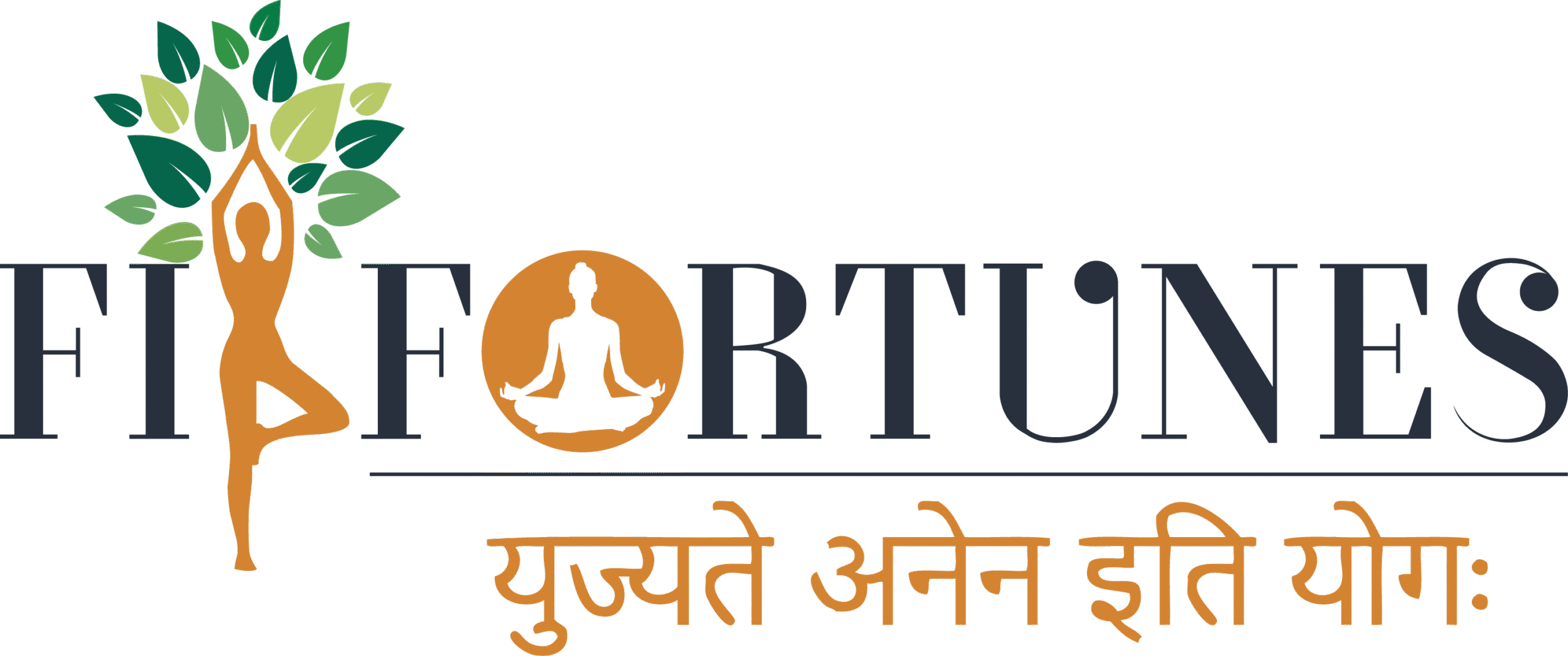 FITFORTUNES Yoga School India , Logo