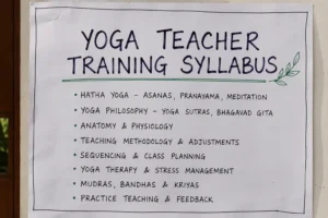 Syllabus Design For Yoga teacher TRaining