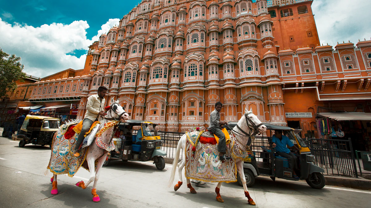 Hawa Mahal in Jaipur on India's Golden Triangle route