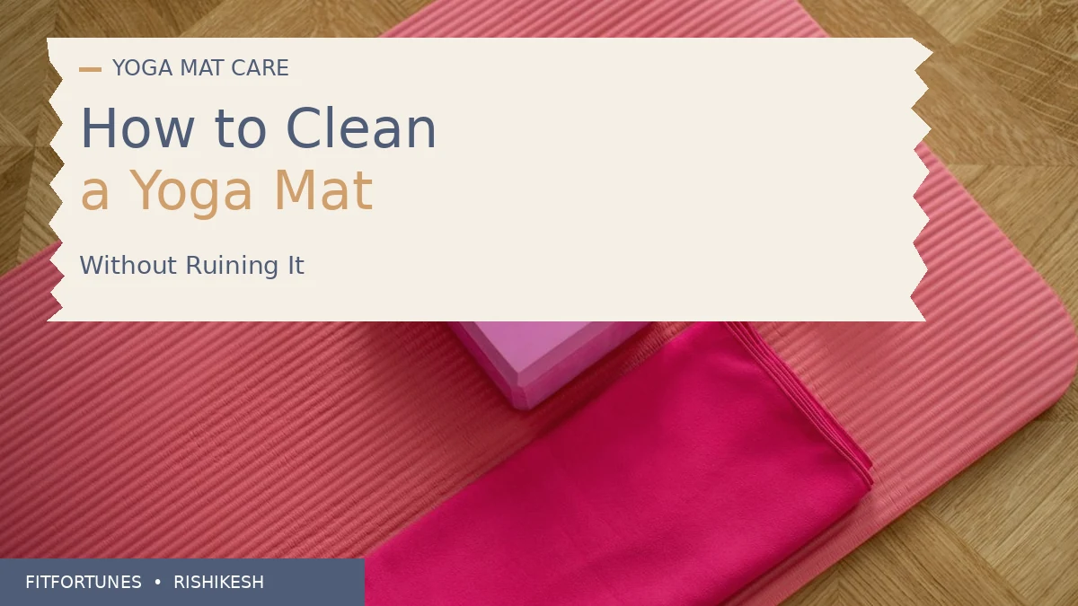 How to clean a yoga mat without ruining it