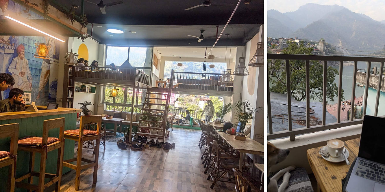 Cafe Royale Rishikesh with Ganga-side seating