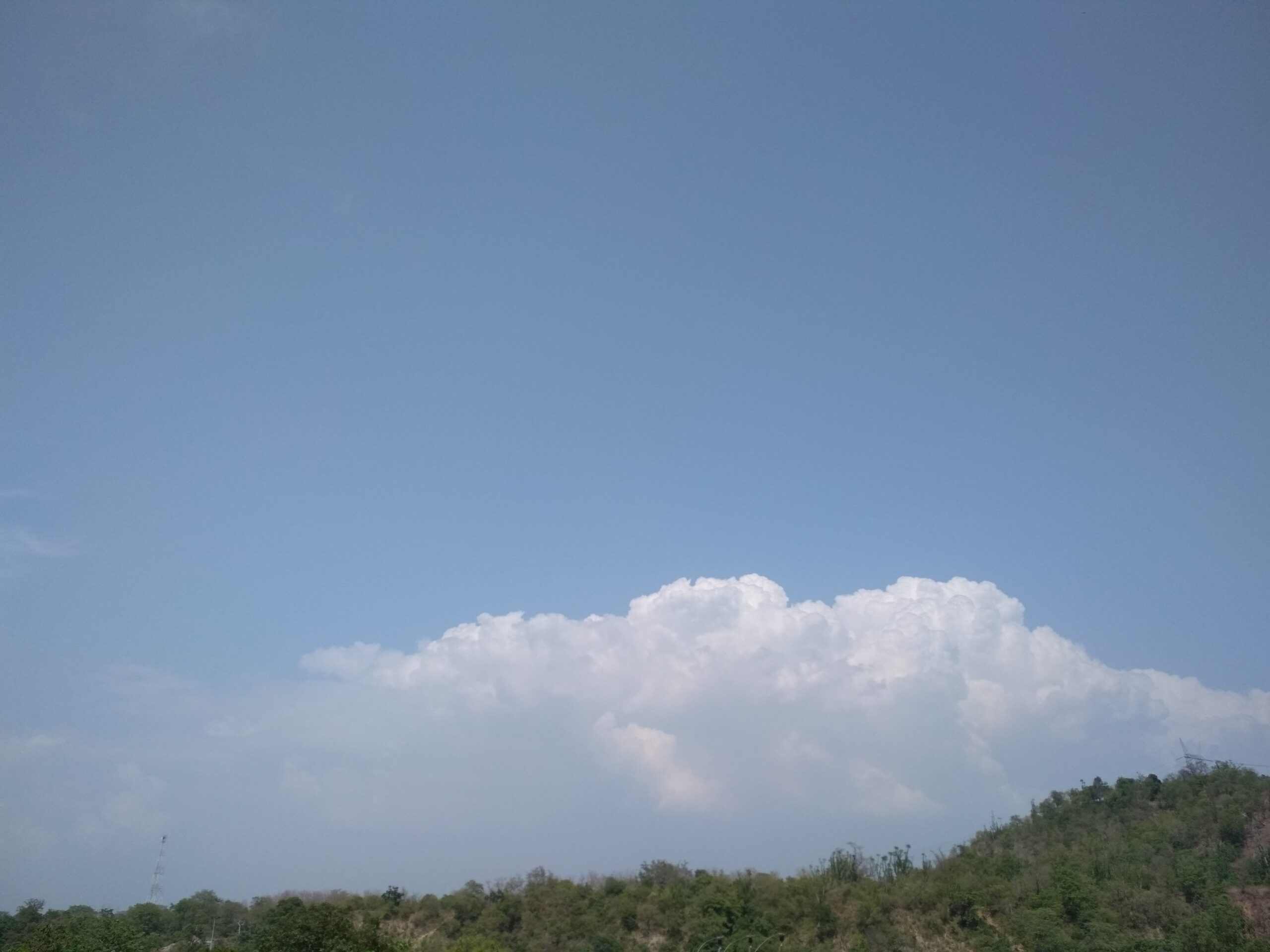 Rishikesh mountains and clouds above the Himalayan foothills